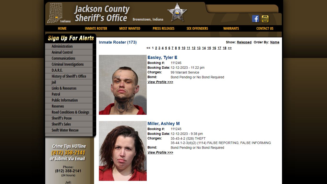 Inmate Roster - Current Inmates Booking Date Descending - Jackson ...